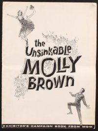 3g263 UNSINKABLE MOLLY BROWN pressbook '64 Debbie Reynolds, get out of the way or hit in the heart!