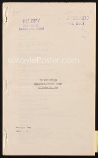 3g154 LAST OUTPOST censorship dialogue script September 20, 1935, screenplay by Philip MacDonald