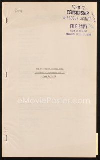 3g158 NOTORIOUS SOPHIE LANG censorship dialogue script July 1, 1934, screenplay by Anthony Veiller!
