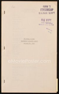 3g169 WOMAN ACCUSED censorship dialogue script January 28, 1933, screenplay by Bayard Veiller