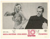 3h116 10th VICTIM LC '65 c/u of Marcello Mastroianni & sexy barely-dressed masked Ursula Andress!