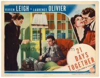 3h120 21 DAYS TOGETHER LC '40 c/u of Laurence Olivier, who has to prepare for his murder trial!