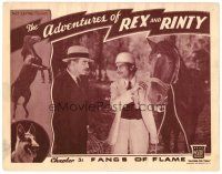3h132 ADVENTURES OF REX & RINTY chapter 3 LC '35 serial about a horse and German Shepherd dog!