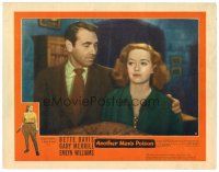 3h147 ANOTHER MAN'S POISON LC #8 '52 close up of Gary Merrill looking down at pretty Bette Davis!