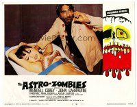 3h153 ASTRO-ZOMBIES LC #8 '68 crazy bearded guy prepares to inject sexy girl, Ted V. Mikels!