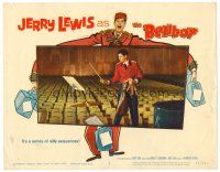 3h177 BELLBOY LC #3 '60 Jerry Lewis pretending to conduct music in empty auditorium!
