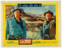 3h186 BIG COUNTRY LC #6 '58 close up of Charlton Heston & Charles Bickford, William Wyler classic!