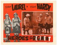 3h204 BONNIE SCOTLAND LC R40s sergeant yells at Stan Laurel & Oliver Hardy, Heroes of the Regiment