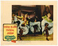 3h224 CAN-CAN LC #8 '60 Shirley MacLaine & other girls kicking their legs to the famous dance!