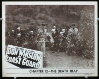 3h308 DON WINSLOW OF THE COAST GUARD chapter 12 LC R53 bunch of sailors with guns drawn, Death Trap