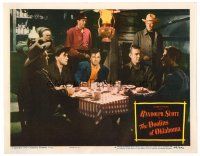 3h311 DOOLINS OF OKLAHOMA LC #8 '49 Randolph Scott sitting at table with other cowboys!