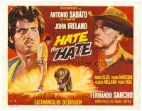 3h033 HATE FOR HATE TC '67 cool art of Antonio Sabato & John Ireland, Odio Per Odio!