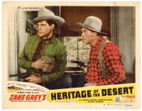 3h440 HERITAGE OF THE DESERT LC #8 R50 Zane Grey, c/u of Donald Woods & Sidney Toler with guns!