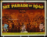 3h444 HIT PARADE OF 1941 LC '40 cool far shot of many girls dancing in front of band!
