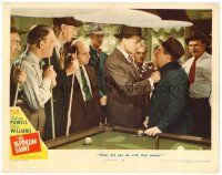 3h450 HOODLUM SAINT LC #2 '46 men in pool hall watch angry William Powell threaten man!