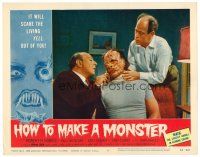 3h455 HOW TO MAKE A MONSTER LC #2 '58 Harris & Brinegar take care of Frankenstein Gary Conway!