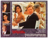 3h470 INDECENT PROPOSAL LC '93 close up of Robert Redford & sexy young Demi Moore!