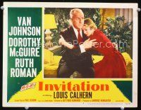 3h475 INVITATION LC #4 '52 Louis Calhern consoles worried Dorothy McGuire!