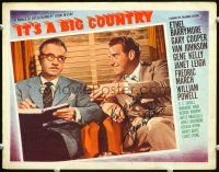 3h483 IT'S A BIG COUNTRY signed LC #7 '51 by James Whitmore, who's close up with William Powell!