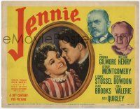 3h039 JENNIE TC '40 great romantic cameo art of pretty Virginia Gilmore & William Henry!