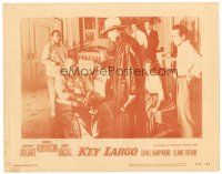 3h501 KEY LARGO LC #7 R56 Humphrey Bogart, Lauren Bacall, Edward G. Robinson, Lionel Barrymore