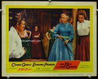 3h504 KING & FOUR QUEENS LC #3 '57 Jo Van Fleet with rifle looks at Gable & four pretty women!