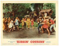 3h510 KISSIN' COUSINS LC #3 '64 hillbilly Elvis Presley and his lookalike Army twin in same scene!
