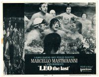 3h525 LEO THE LAST LC #1 '70 c/u of Marcello Mastroianni surrounded by people in swimming pool!