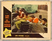 3h537 LONE STAR LC #2 '51 Clark Gable & others with guns take cover behind sandbags!