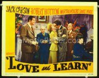3h539 LOVE & LEARN LC #5 '47 happy Jack Carson watches pretty Martha Vickers kissed at wedding!