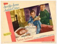 3h540 LOVE LETTERS LC #3 '45 Joseph Cotten tends to ill Jennifer Jones in bed, Ayn Rand!