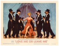 3h541 LOVE ME OR LEAVE ME LC #4 R62 full-length sexy Doris Day as famed Ruth Etting performing!