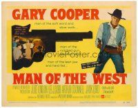 3h048 MAN OF THE WEST TC '58 Gary Cooper is the man of the soft word, notched gun & fast draw!