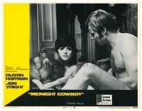 3h568 MIDNIGHT COWBOY int'l LC #5 '69 Jon Voight can't perform in bed with sexy Brenca Vaccaro!