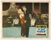 3h580 MY BLUE HEAVEN LC #8 '50 full-length sexy Betty Grable & Dan Dailey at formal dance!