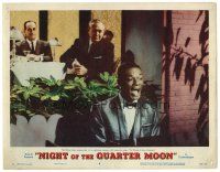3h593 NIGHT OF THE QUARTER MOON LC #4 '59 Nat King Cole plays the piano & sings in a nightclub!