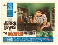 3h598 NUTTY PROFESSOR LC #8 '63 Jerry Lewis in laboratory about to drink potion!