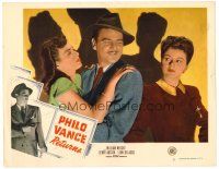 3h624 PHILO VANCE RETURNS LC #3 '47 detective William Wright between two pretty ladies!