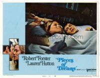 3h626 PIECES OF DREAMS LC #8 '70 sexy Lauren Hutton & priest Robert Forster in bed!