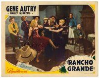 3h653 RANCHO GRANDE LC '40 men in saloon laughing at three catfighting women!