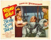 3h661 ROAD TO BALI LC #4 '52 Bob Hope in diving suit between Bing Crosby & sexy Dorothy Lamour!