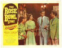 3h674 ROSE BOWL STORY LC #5 '52 close up of Vera Miles, Marshall Thompson & young Natalie Wood!