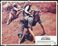 3h681 SCALAWAG LC #4 '73 Kirk Douglas as Captain Peg climbing up hill!