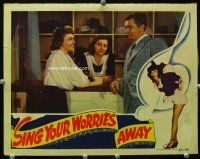 3h706 SING YOUR WORRIES AWAY LC '42 Patsy Kelly watches woman & Buddy Ebsen chat at counter!