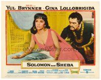 3h719 SOLOMON & SHEBA LC #2 '59 close up of creepy guy lusting after sexy Gina Lollobrigida!