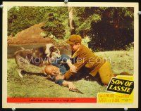 3h725 SON OF LASSIE LC #5 '45 Lassie helps his master get the best of a bad guy!