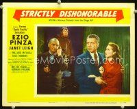 3h741 STRICTLY DISHONORABLE LC #7 '51 Millard Mitchell on phone by Ezio Pinza & Janet Leigh!
