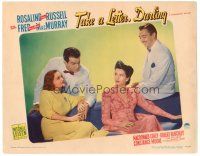 3h752 TAKE A LETTER DARLING LC '42 Fred MacMurray between Rosalind Russell & Constance Moore!