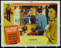 3h785 THREE HOURS TO KILL LC '54 cool image of Whit Bissell looking at Dana Andrews in mirror!