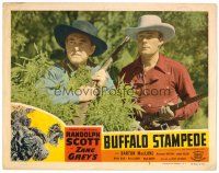 3h790 THUNDERING HERD LC #7 R50 Buster Crabbe, Zane Grey, Buffalo Stampede!